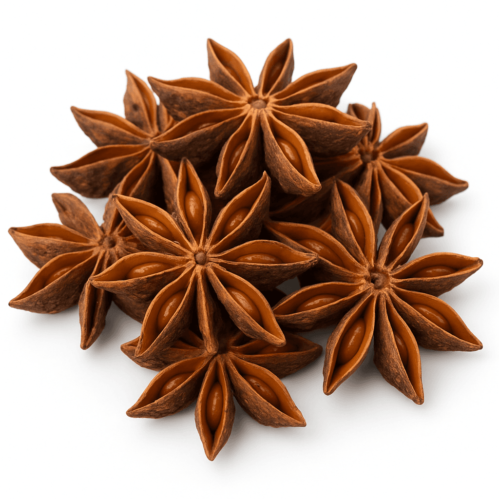 Star Anise (Chakra Phool): Whole Pods & Oil